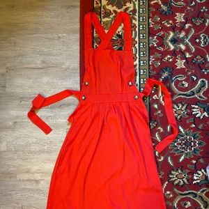 Red Open-Back Dress